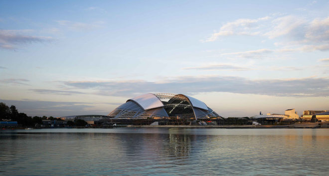 Singapore National Stadium, sports venue, Singapore, green stadium, world's largest free-span dome, LED display, LED lights, Arup, AECOM, DP Architects