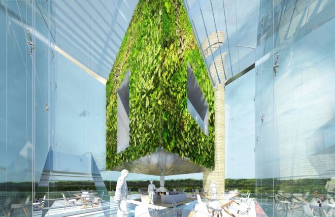 hudson river restaurant, floating restaurant, the floating restaurant, bigfoot developers, unique restaurants, suspended restaurant, weird restaurants, new york restaurants, unique architecture