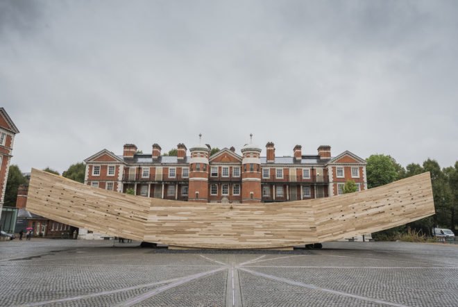 The Smile, The Smile by Alison Brooks Architects, Alison Brooks Architects, Arup, London Design Festival, 2016 London Design Festival, London, design, American Hardwood Export Council, hardwood, timber, cross-laminated timber, CLT, American tulipwood, tulipwood, tulipwood CLT, installation