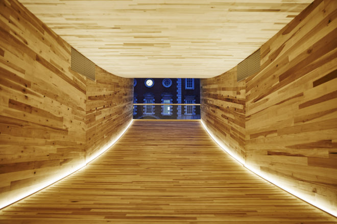 The Smile, The Smile by Alison Brooks Architects, Alison Brooks Architects, Arup, London Design Festival, 2016 London Design Festival, London, design, American Hardwood Export Council, hardwood, timber, cross-laminated timber, CLT, American tulipwood, tulipwood, tulipwood CLT, installation