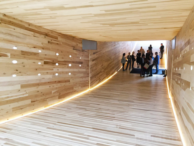 The Smile, The Smile by Alison Brooks Architects, Alison Brooks Architects, Arup, London Design Festival, 2016 London Design Festival, London, design, American Hardwood Export Council, hardwood, timber, cross-laminated timber, CLT, American tulipwood, tulipwood, tulipwood CLT, installation
