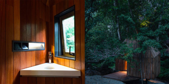 The Treehouse by Wee Studio, crowdfunded architecture projects, Mount Wuling Treehouse, Treehouse getaway in Beijing, Wee Studio crowdfunded architecture, prefabricated treehouse, recycled wood treehouse,
