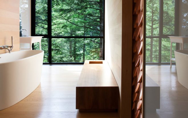 Jarnuszkiewicz house, Canada, timber cladding, YH2 Architecture, open-plan layout, Montreal, observation tower, belvedere, mezzanine, green architecture