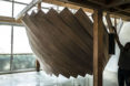 MIT Self-Assembly Lab, Google, temporary structure, meeting space, Transformable Meeting Spaces, felt, plywood, green design, transformable structure, design innovation, open plan layout, office spaces