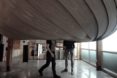 MIT Self-Assembly Lab, Google, temporary structure, meeting space, Transformable Meeting Spaces, felt, plywood, green design, transformable structure, design innovation, open plan layout, office spaces