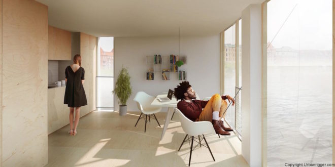 Urban Rigger by BIG, solar-powered student housing, floating architecture, shipping container student housing, floating cargotecture, floating student housing, solution to student housing shortage, Urban Rigger in Copenhagen, Urban Rigger housing, Urban Rigger shipping containers, Urban Rigger costs