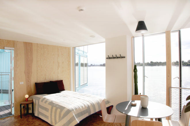 Urban Rigger by BIG, solar-powered student housing, floating architecture, shipping container student housing, floating cargotecture, floating student housing, solution to student housing shortage, Urban Rigger in Copenhagen, Urban Rigger housing, Urban Rigger shipping containers, Urban Rigger costs
