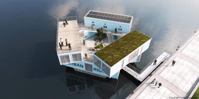 Urban Rigger by BIG, solar-powered student housing, floating architecture, shipping container student housing, floating cargotecture, floating student housing, solution to student housing shortage, Urban Rigger in Copenhagen, Urban Rigger housing, Urban Rigger shipping containers, Urban Rigger costs