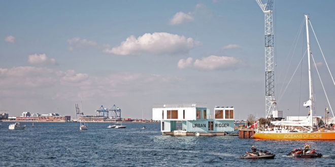 Urban Rigger by BIG, solar-powered student housing, floating architecture, shipping container student housing, floating cargotecture, floating student housing, solution to student housing shortage, Urban Rigger in Copenhagen, Urban Rigger housing, Urban Rigger shipping containers, Urban Rigger costs