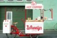 Wheely's Cafe, Wheely's 5 Open Source Bike Cafe, worlds smallest cafe, eco-friendly cafes, transportable cafes, wheely's eco cafe, green transportation, green initiatives indiegogo, ecological cafe bike, NSID bikes, solar power coffee, sustainable coffee, bike cafes, coffee franchises, green coffee makers,