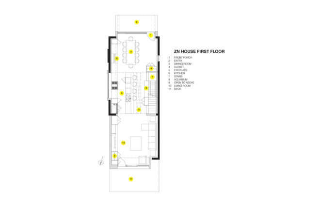Zn House, green renovation, Victorian house, Toronto, +tongtong, skylights, natural light, green architecture