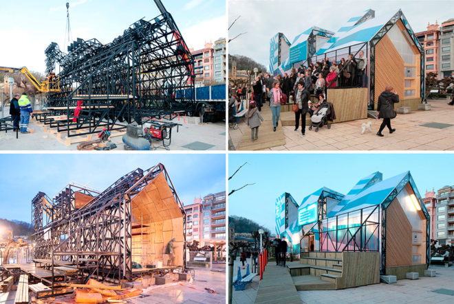 zuloark, spain, san sebastian, European Capital of Culture 2016, madrid, design collective, yesterday you said tomorrow, shia labeouf, information pavilion, city benches