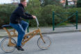 wooden bike, wooden bicycle, bicycles, salvaged materials, sustainable bike, DIY bike, DIY building, bike design, hoopy, wooden widgets