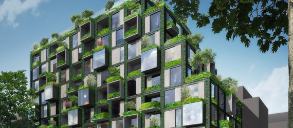 ingenhoven architects, WerkBundStadt, Berlin, Werkbund, Germany, city, apartments, apartment, residential, residential building, green building, sustainable building