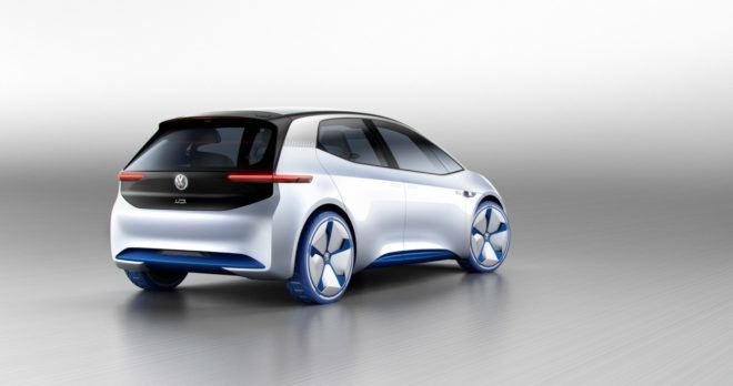 vw, vw electric car, vw id electric concept, electric concept car, concept car, 2016 paris motor show, vw concept, electric motor, green car, green transportation