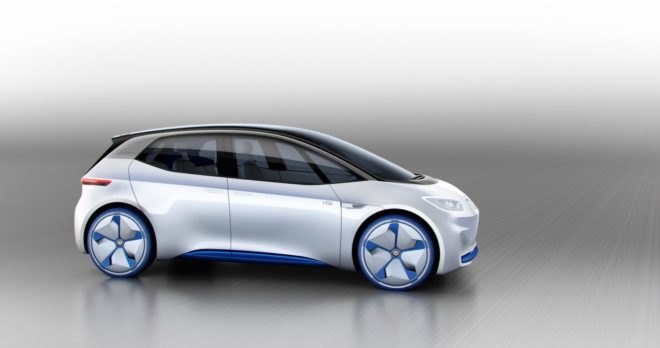 vw, vw electric car, vw id electric concept, electric concept car, concept car, 2016 paris motor show, vw concept, electric motor, green car, green transportation