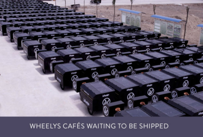 Wheely's Cafe, Wheely's 5 Open Source Bike Cafe, worlds smallest cafe, eco-friendly cafes, transportable cafes, wheely's eco cafe, green transportation, green initiatives indiegogo, ecological cafe bike, NSID bikes, solar power coffee, sustainable coffee, bike cafes, coffee franchises, green coffee makers,