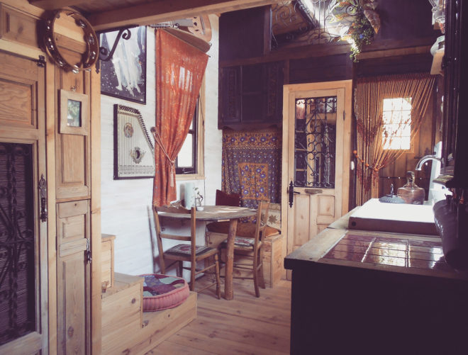 bohemian, boho, wooden house, tiny house, house on wheels, spain, off the grid, off-grid houses