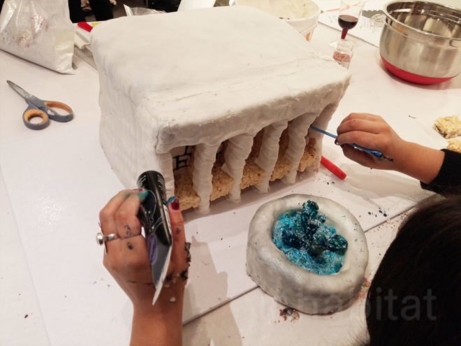 Great Architectural Bake-off, Michael Laiskonis, Benjamin Prosky, AIANY, Stacy Shoemaker, Hospitality Design, David Graver, Cool Hunting, cakes that look like buildings, the glass house, edible buildings, edible architecture, foodscape architecture, architectural bakeoff, creative cakes, glass house cake, sydney opera house cake, ikea cake, lincoln center cake, zaha hadid cake