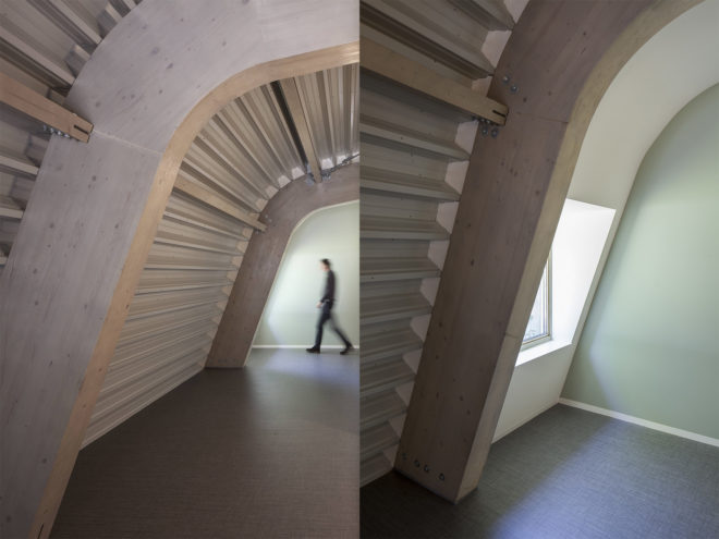 energy neutral ambulance station, Ambulance Station by Architectenforum, Ambulance station in Zeist, energy neutral architecture in Zeist, renewable materials in ambulance station, timber-framed ambulance station,