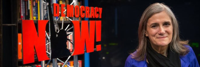 Amy Goodman, Democracy Now!, Dakota Access Pipeline, journalist, journalism, arrest, riot charges, riot, oil pipeline, oil, North Dakota, protest