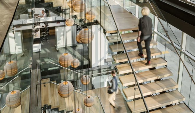 Ancestry headquarters, Rapt Studio, genetics, genealogy, green office space, art installation, migration, green architecture, green interior, shared spaces