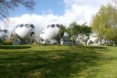 Bolwoningen, Dries Kreijkamp, netherlands, dutch architecture, spherical homes, globe homes, spherical apartments, bulb homes, 's-Hertogenbosch, Den Bosch, Maaspoort