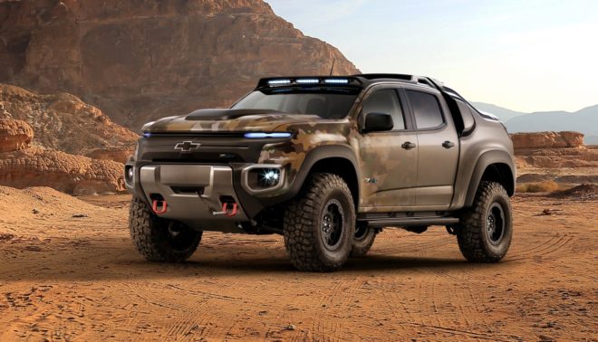 chevy, gm, general motors, chevrolet, chevrolet colorado, chevrolet colorado zh2, chevy fuel cell, fuel cell truck, electric truck, hydrogen, us army, green car, green truck, green transportation, electric motor