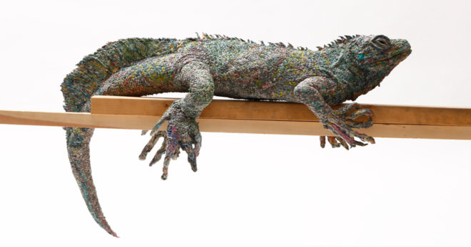 Chie Hitotsuyama, paper art, paper artist, paper sculptures, paper animals, animal sculptures, newspaper sculptures, japan, japanese art