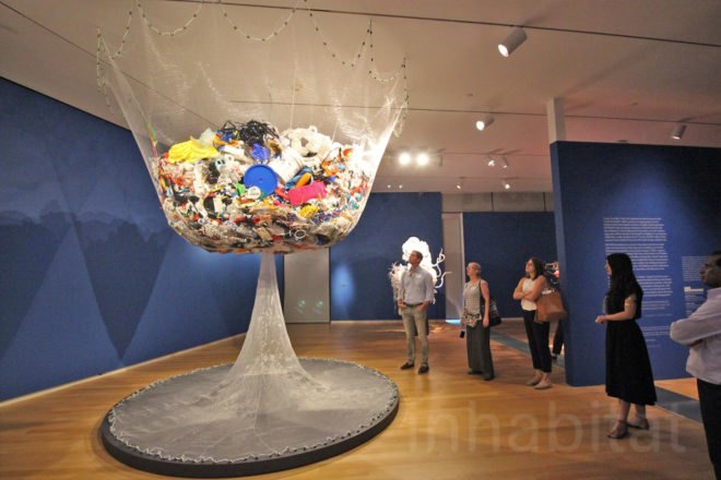 Crochet Coral Reef: TOXIC SEAS, crochet corals, Margaret Wertheim, Christine Wertheim, Museum of Arts and Design, ocean pollution, plastic pollution, plastic in oceans, dying corals, coral reefs, coral bleaching