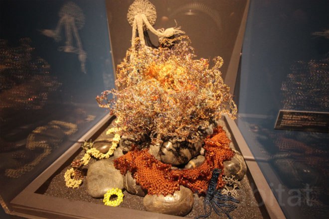 Crochet Coral Reef: TOXIC SEAS, crochet corals, Margaret Wertheim, Christine Wertheim, Museum of Arts and Design, ocean pollution, plastic pollution, plastic in oceans, dying corals, coral reefs, coral bleaching
