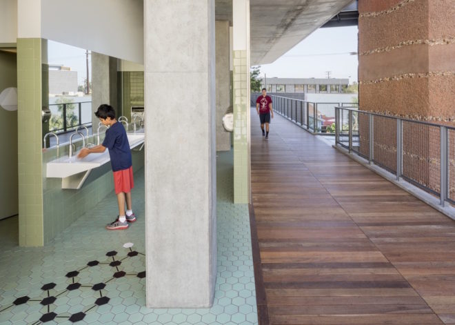 Crossroads School Science Education and Research Facility by Frederick Fisher and Partners Architects, Crossroads School Science Education and Research Facility building, Crossroads School Science Education and Research Facility sustainability, Crossroads School architecture in Santa Monica