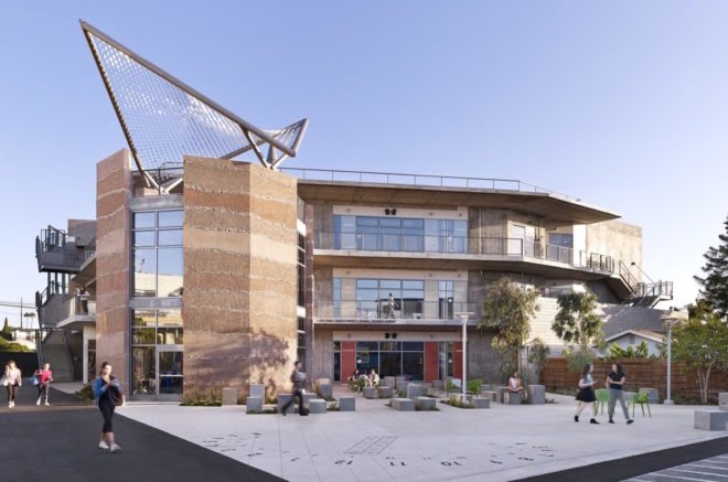 Crossroads School Science Education and Research Facility by Frederick Fisher and Partners Architects, Crossroads School Science Education and Research Facility building, Crossroads School Science Education and Research Facility sustainability, Crossroads School architecture in Santa Monica