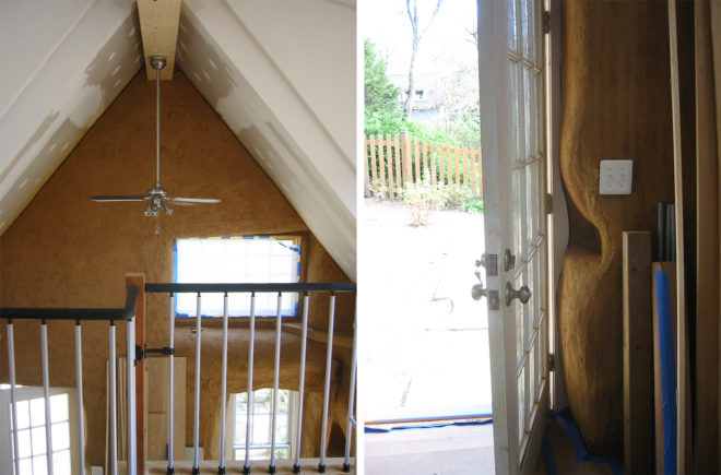 Down to Earth Design, Build Naturally, Sigi Koko, Zeljo Cottage, straw bale cottage, straw bale studio, cottage, studio, straw bale building, straw, Virginia, wet climate
