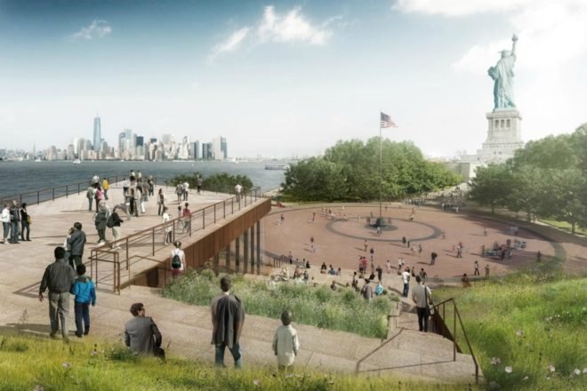 Statue of Liberty Museum, FXFOWLE Architects, ESI Design, statue of liberty projects, museums nyc, nyc statue of liberty, Diane von Furstenberg, Statue of Liberty-Ellis Island Foundation, Inc, ellis island museum, sustainable design, green design, museum lady liberty
