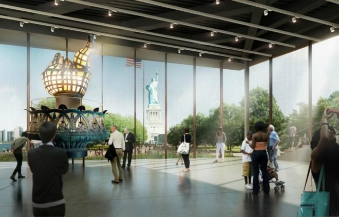 Statue of Liberty Museum, FXFOWLE Architects, ESI Design, statue of liberty projects, museums nyc, nyc statue of liberty, Diane von Furstenberg, Statue of Liberty-Ellis Island Foundation, Inc, ellis island museum, sustainable design, green design, museum lady liberty
