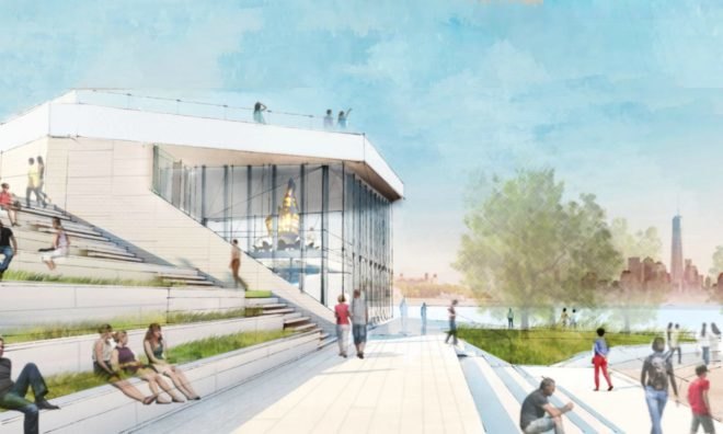 Statue of Liberty Museum, FXFOWLE Architects, ESI Design, statue of liberty projects, museums nyc, nyc statue of liberty, Diane von Furstenberg, Statue of Liberty-Ellis Island Foundation, Inc, ellis island museum, sustainable design, green design, museum lady liberty