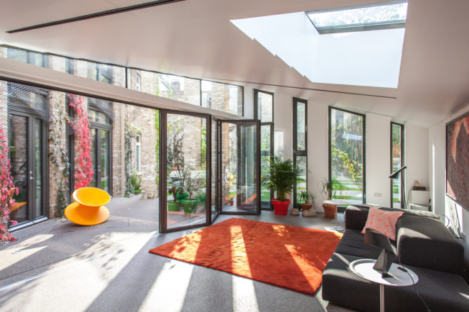 Forest Mews by Stolon Studio, London brownfield turned community, sustainable community in London, Suds in London, Suds architecture projects, live/work sustainable community,