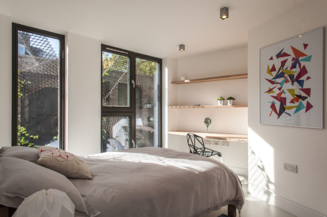 Forest Mews by Stolon Studio, London brownfield turned community, sustainable community in London, Suds in London, Suds architecture projects, live/work sustainable community,