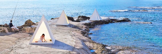 GANDIABLASCO, outdoor furniture, waterproof outdoor furniture, José A. Gandia-Blasco, aluminium outdoor furniture, tipi-shaped outdoor furniture, modern wigwam