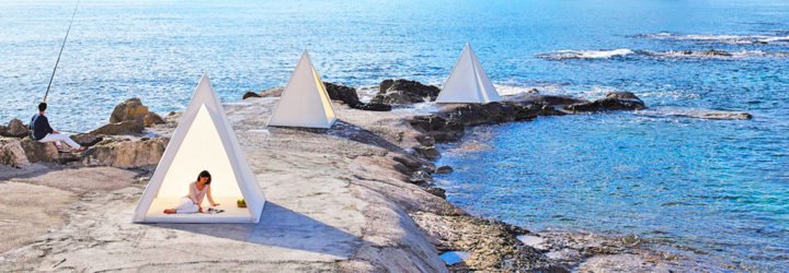 GANDIABLASCO, outdoor furniture, waterproof outdoor furniture, José A. Gandia-Blasco, aluminium outdoor furniture, tipi-shaped outdoor furniture, modern wigwam