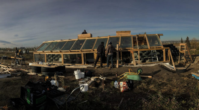 earthship, grow calgary, north america's first urban earthship, urban farm, earthship greenhouse, year-round greenhouse