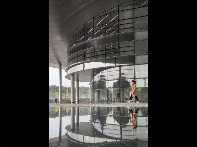 Hankook Technodome by Foster + Partners, Hankook Technodome architecture Hankook Technodome in Daejeon, LEED Gold Hankook Technodome, LEED Gold r+d architecture,