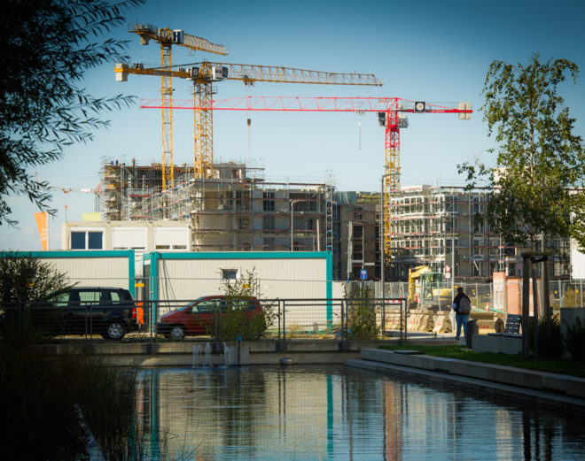passive house architecture in Germany, passive house Heidelberg Village, Heidelberg Village by Frey Group, Heidelberg Village in Bahnstadt, world’s largest passive house development