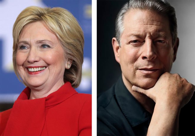 Hillary Clinton, Al Gore, election, Election 2016, Donald Trump, climate change denier, climate change, global warming, Hurricane Matthew, Florida, North Carolina, hurricane, weather, campaign, campaign trail, campaigning