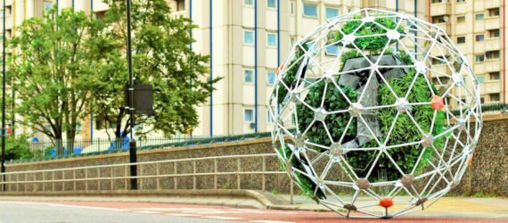 Hortum machina B by Interactive Architecture Lab, Hortum machina B by University College London, Hortum machina B by William Victor Camilleri and Danilo Sampaio, autonomous garden, garden robot, Buckminster Fuller garden