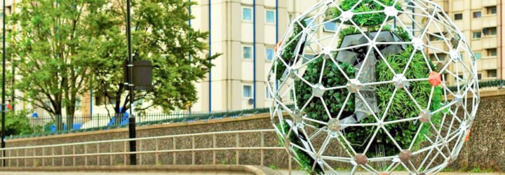 Hortum machina B by Interactive Architecture Lab, Hortum machina B by University College London, Hortum machina B by William Victor Camilleri and Danilo Sampaio, autonomous garden, garden robot, Buckminster Fuller garden
