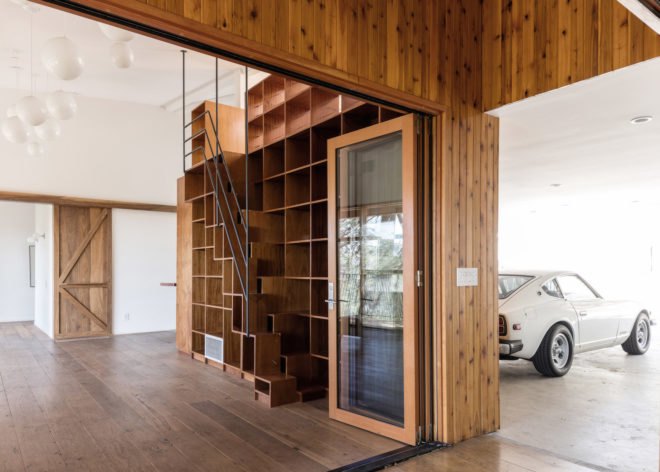 Echo Park architecture, Los Angeles hillside home by Anonymous Architects, House in the Trees by Anonymous Architects, tree grows through a house, tree grows through a building, house with a tree inside, cypress trees architecture los angeles