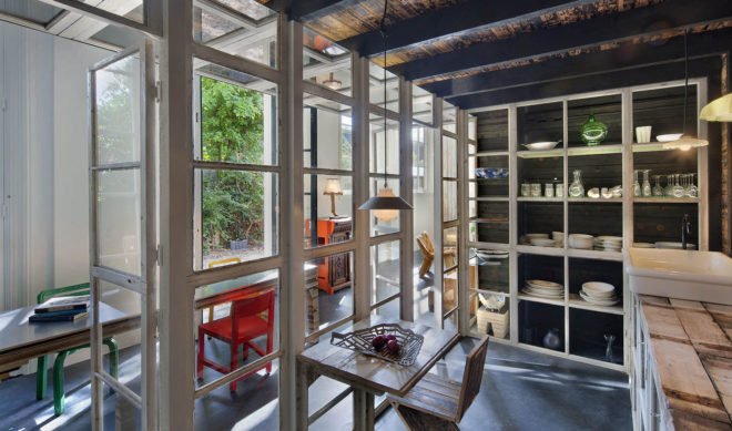 renovated coach house, House of Rolf, Studio Roft, reclaimed materials, the Netherlands, wooden structure, Utrecht, green renovation, green architecture, brick house