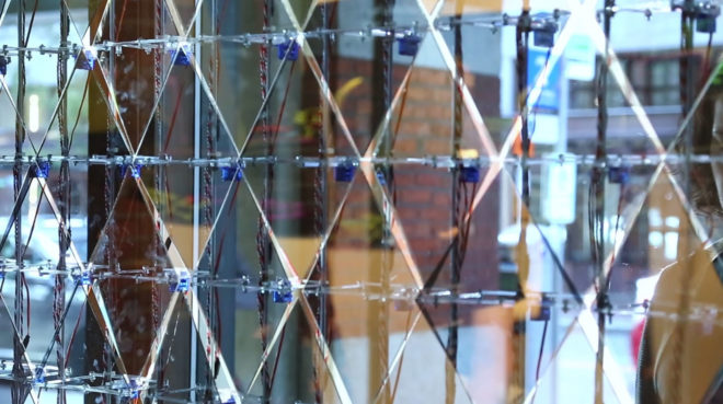 ION2 installation, responsive design prototype, LMN Architects, Microsoft Kinect, Grasshopper definition, responsive design, intelligent design, kinetic structure, kinetic architecture, acrylic
